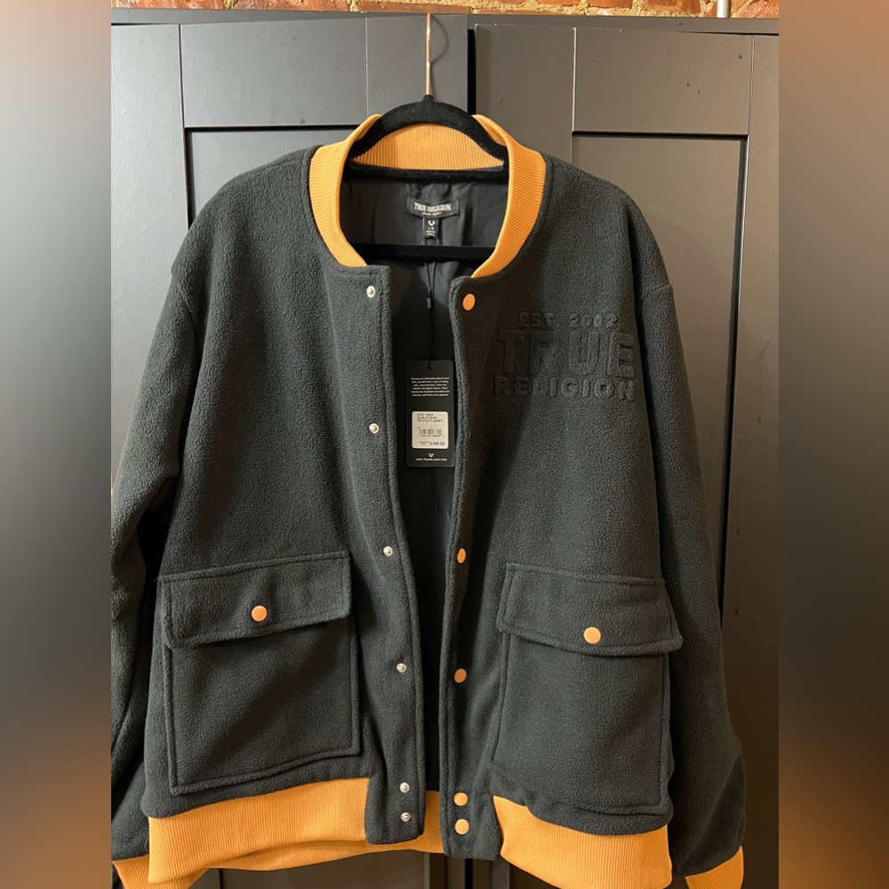 True Religion Mens Bomber Jacket - Picture 3 of 13